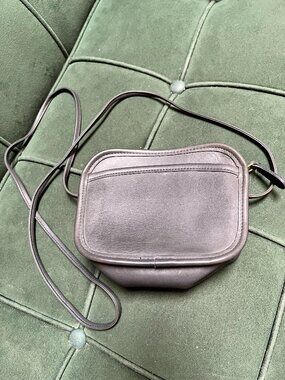 Vintage Coach Dark Navy Leather Mini Crossbody Bag Y2K 90s Minimal